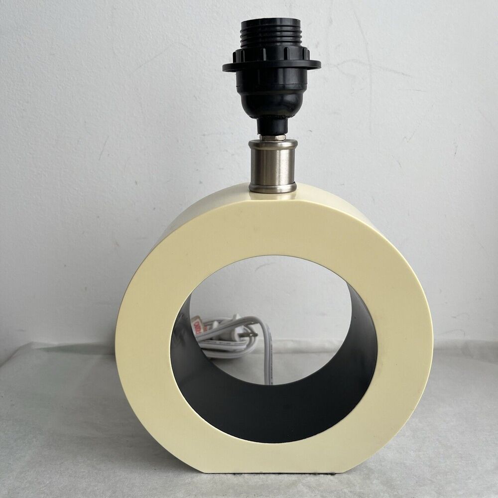 Intertek Hextra Table Lamp Vintage Designer MOD 90's Circular Plastic 10" Vtg